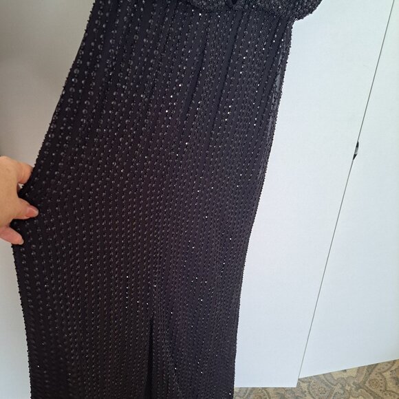 Marceline Black Beaded Gown by PARKER BLACK - Picture 2 of 6